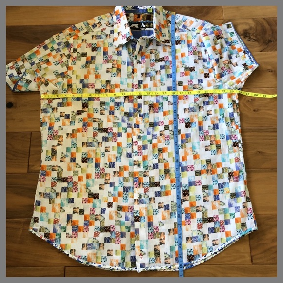 Robert Graham Multi-Color Classic Fit SS Shirt XL - Picture 3 of 8